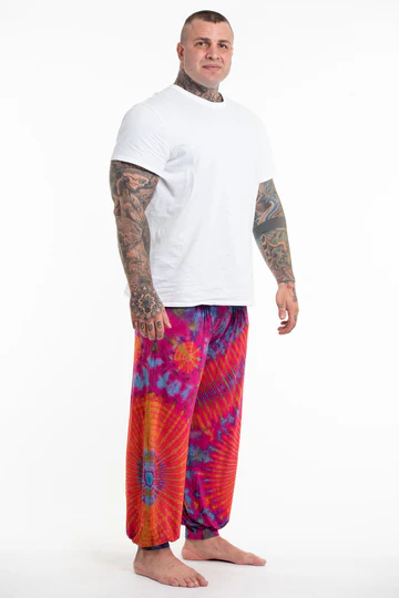Assorted Tie Dye Spandex Cotton Harem Pants