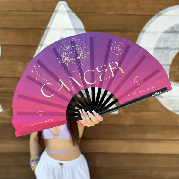 DeFlare Hand Fan Celestial Zodiac Collection