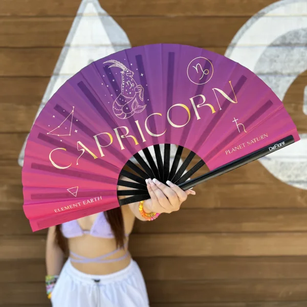 DeFlare Hand Fan Celestial Zodiac Collection