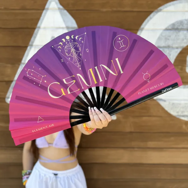 DeFlare Hand Fan Celestial Zodiac Collection