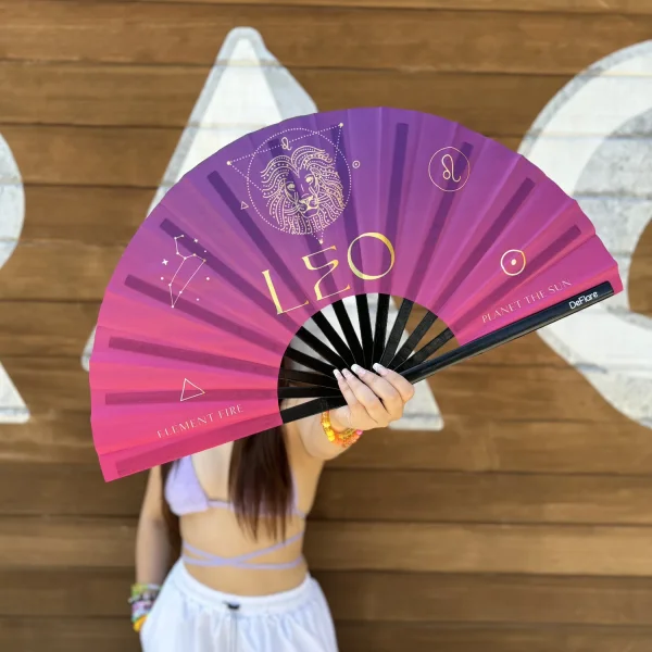 DeFlare Hand Fan Celestial Zodiac Collection