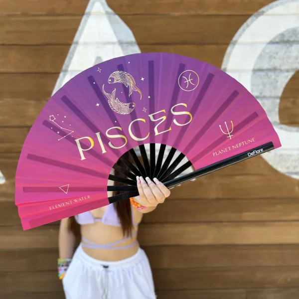 DeFlare Hand Fan Celestial Zodiac Collection