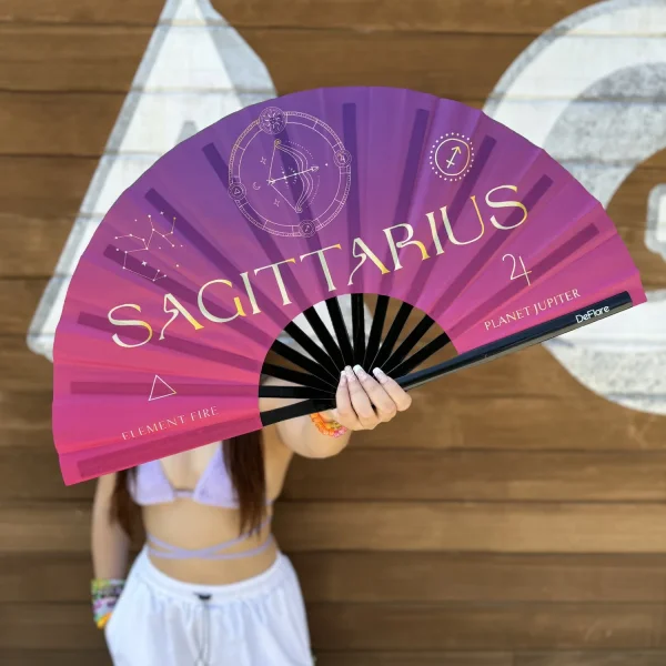 DeFlare Hand Fan Celestial Zodiac Collection