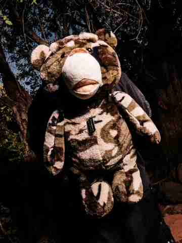 Camo Bear Backpack