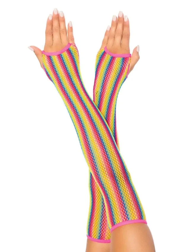 Triangle Net Fingerless Gloves