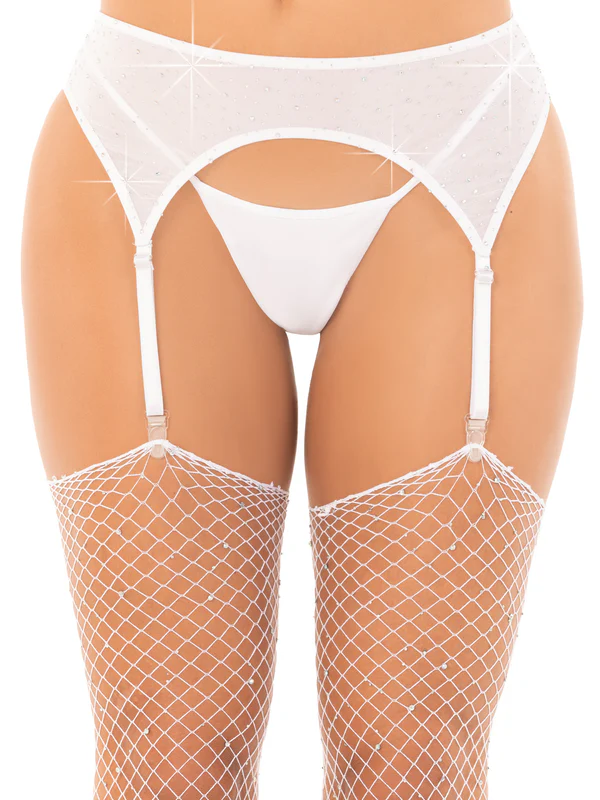 Roxy Rhinestone Garter Belt