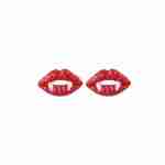 G Vampire Fangs Earrings