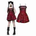 Punk Striped Ruffle Dress