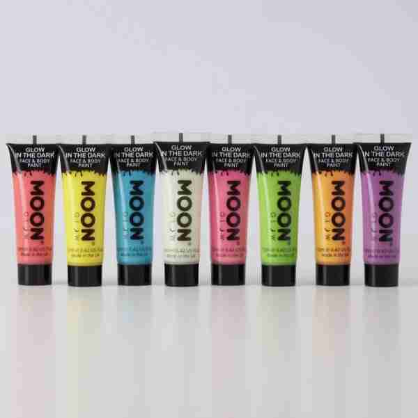 Moon Glow In The Dark Face And Body Paints