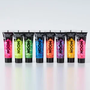 Moon Chunky Glitter Gels Neon UV