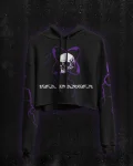 Electric Headbanger Crop Hoodie
