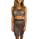 Paparazzi Black Sparkle Mesh Jewel Skirt