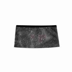 Paparazzi Black Sparkle Mesh Jewel Top