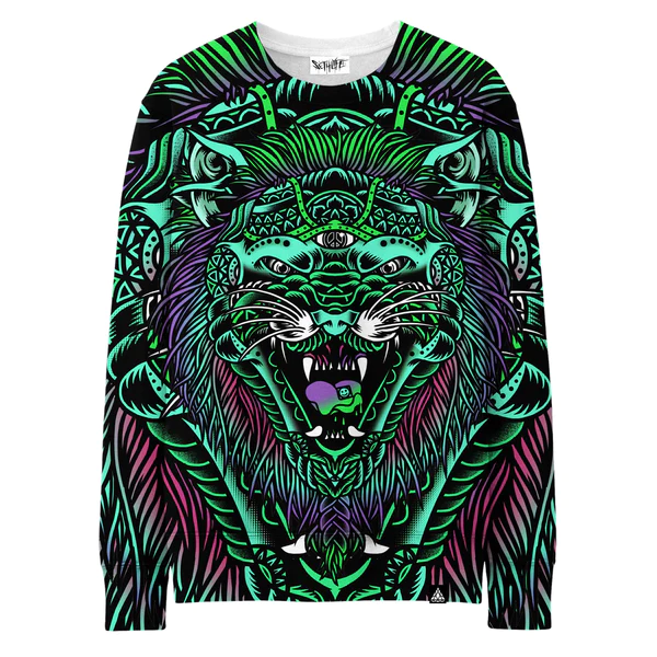 Set4Lyfe Acid Tiger All-Over Print Sweatshirt