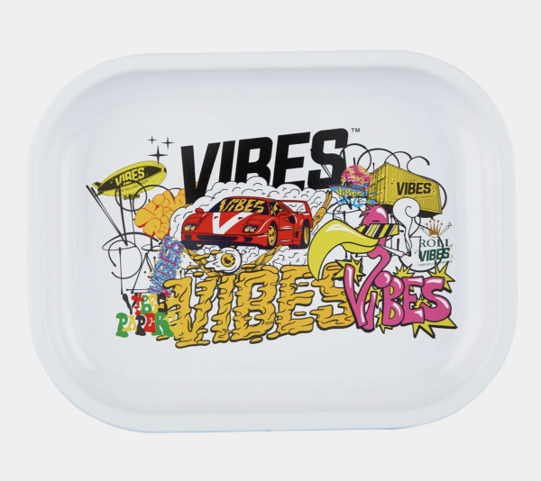 Vibes Rolling Tray Collage