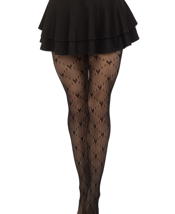 Valentina Heart Net Tights
