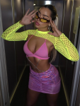Pink Bikini Chain Cami Top