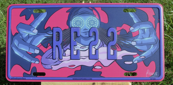 Rezz Collectable License Plate
