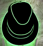 LED Flash Fedora Hat