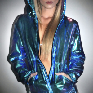 LED Metallic Shiny Hoodie