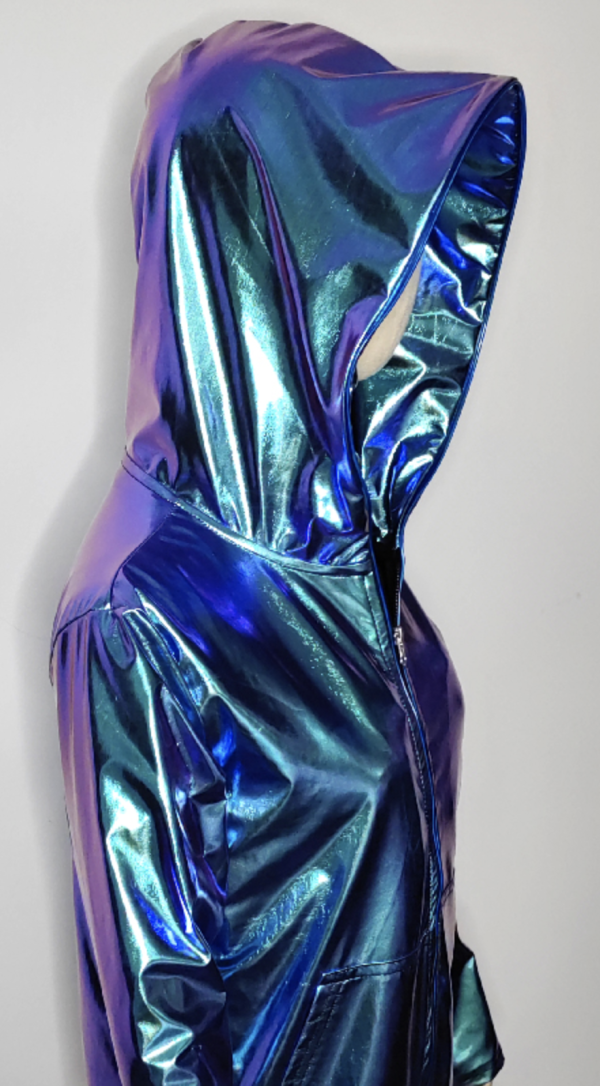 LED Metallic Shiny Hoodie