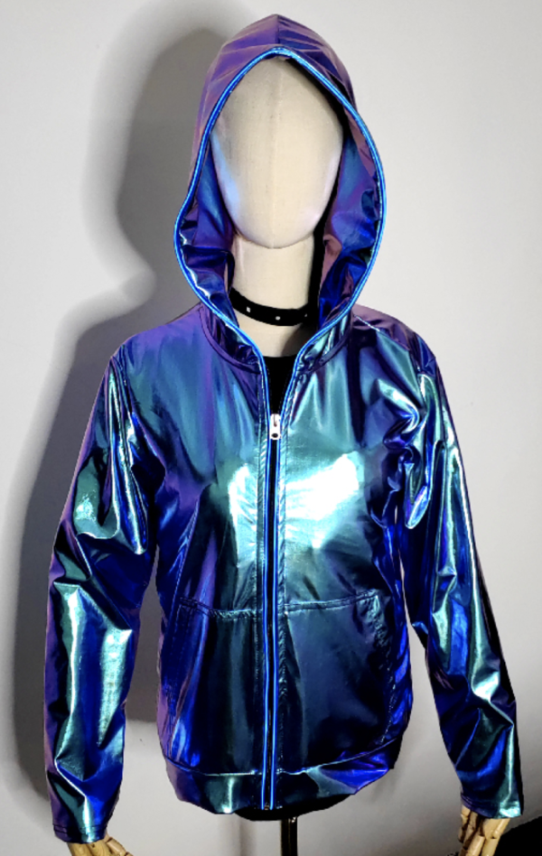 LED Metallic Shiny Hoodie