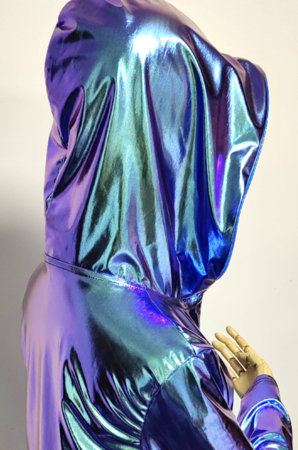 LED Metallic Shiny Hoodie