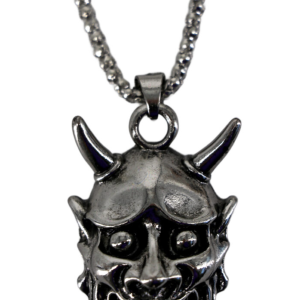 Horned Devil Face Necklace