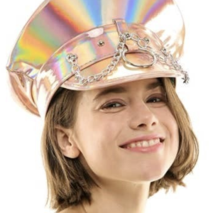 Pink Iridescent Festival Hat