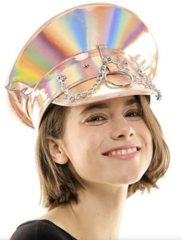 Pink Iridescent Festival Hat