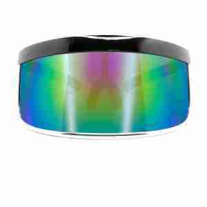 GloFX Galactic Invader Sunglasses Visor β Rainbow Gradient