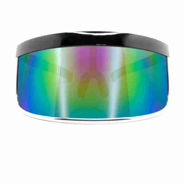 GloFX Galactic Invader Sunglasses Visor – Rainbow Gradient