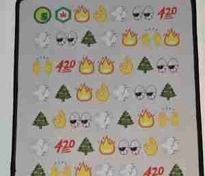 EMOJI LARGE DAB MAT