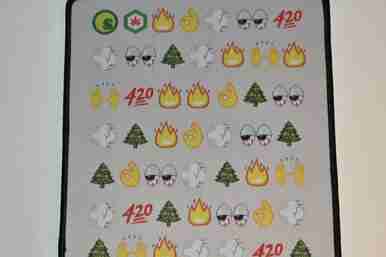 EMOJI LARGE  DAB MAT