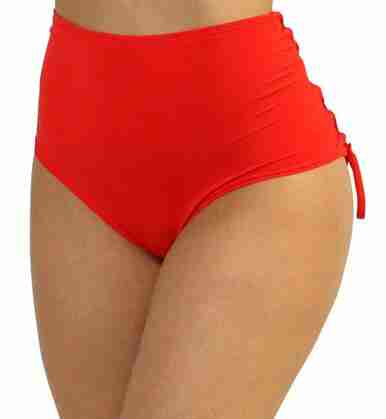 High Waist W/ Red Laced Back Bottoms