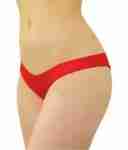 Basic Red Low Rise Scrunch Back  Bottoms
