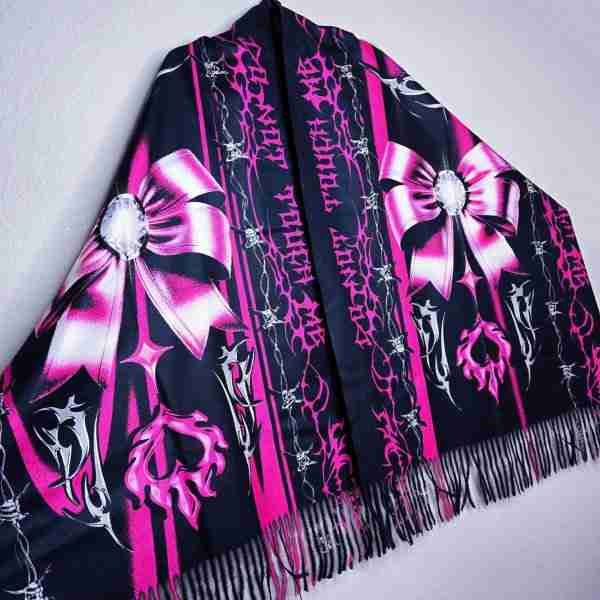 Do Not Touch Me Fringed Pashmina