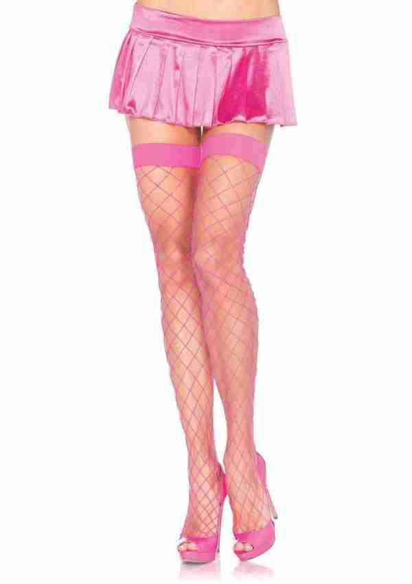 Fence Net Thigh High Stockings