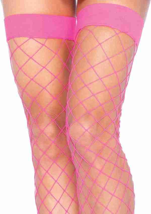 Fence Net Thigh High Stockings
