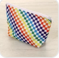 Zip Pouch PRIDE INDY Check Rainbow