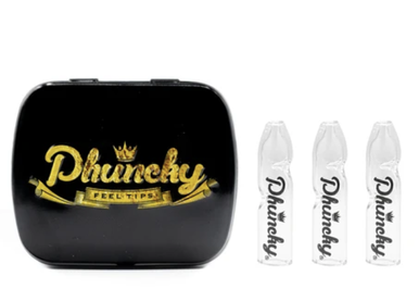 Phuncky Feel Tip 3 Pack Collectors Tin Tips (Clear)