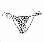 Cow Print Bikini Bottoms