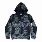 Asaali Monochrome Cartel Hoodie - Black