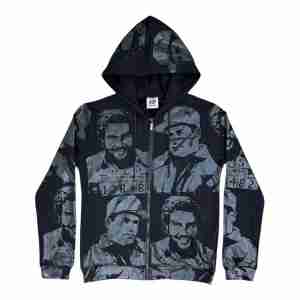 Asaali Monochrome Cartel Hoodie - Black