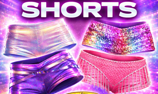Women's festival booty shorts and rave fashion bottoms available at The Drop LV Las Vegas