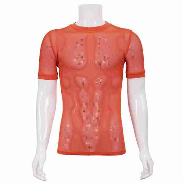 Punk Mesh Tee - Neon Orange