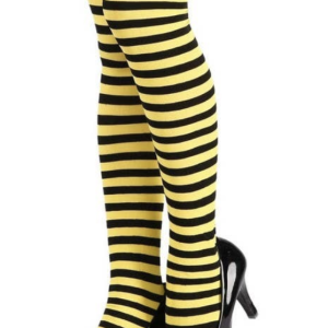Bumblebee Striped Thigh High Socks