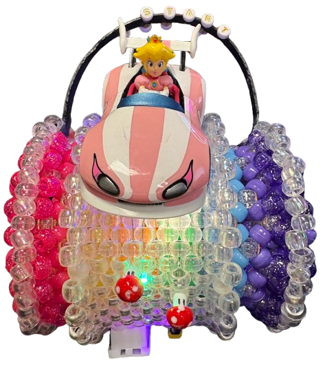 Kandi Land Essentials Light Up 3D Kandi Cuff- Mario Kart