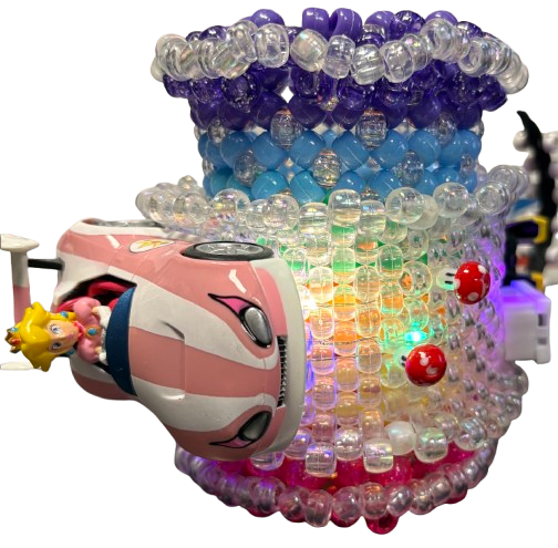 Kandi Land Essentials Light Up 3D Kandi Cuff- Mario Kart
