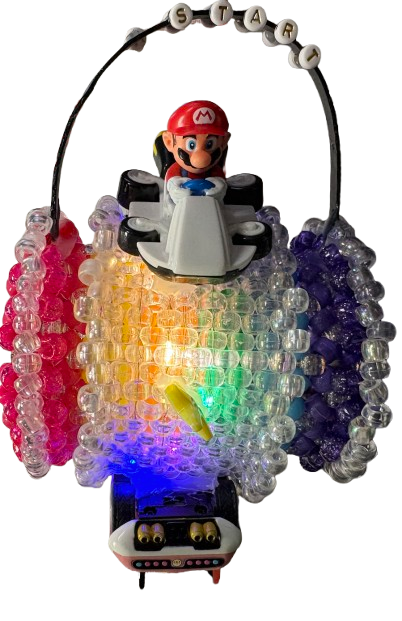 Kandi Land Essentials Light Up 3D Kandi Cuff- Mario Kart